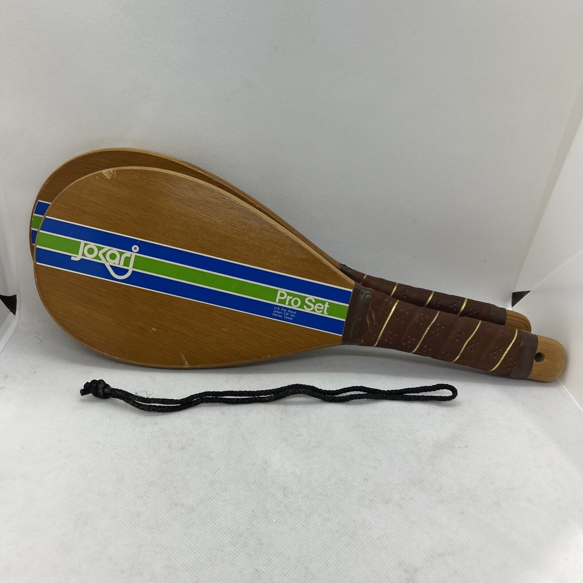 Raquettes en bois vintage français Jokapi pour enfants