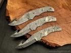 Handmade Damascus Steel Knife Blade | Hunting knife Blanks | Gut Hook | B120