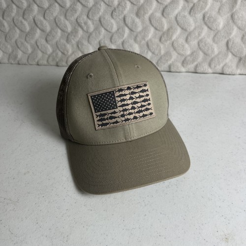 Columbia PFG Fitted Flexfit Hat Cap Beige Men