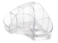 Portaoggetti da scrivania ARDA Multipot Classic polistirene cristallo 8 scompart