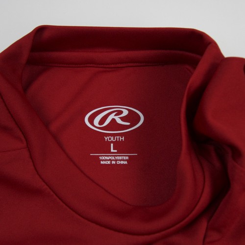 Rawlings Long Sleeve Shirt Youth Red New with Tags - Picture 2 of 7