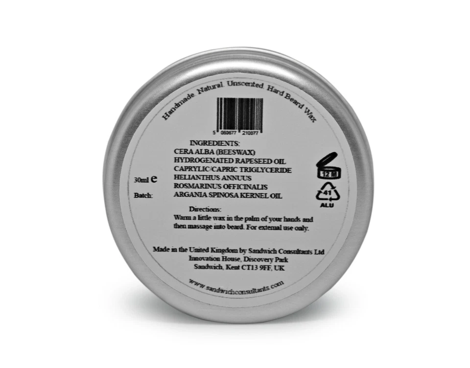 Beard Wax. Portobello Control Beard Wax with Argan Oil, Natural & Handmade. UK - Image 4 of 4