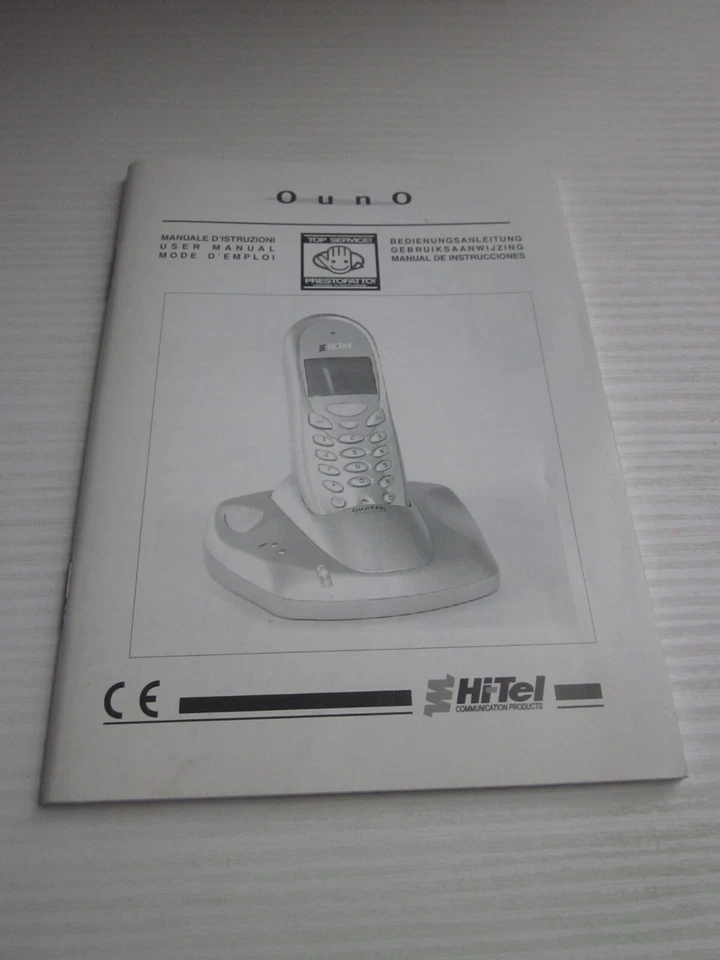 Libretto Istruzioni d'Uso-Hi Tel Ouno-Telefono Cordless-Solo Manuale di Utilizzo - Immagine 2 di 4