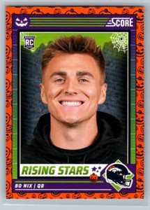 2024 Score-A-Treat #4 Bo Nix A-Treat - Rising Stars Orange Pumpkin