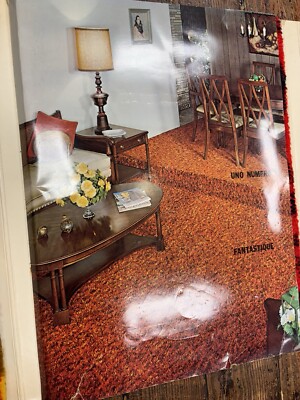 Vintage 1960s Carpet Showroom Book JORGES Carpet Mills Inc 13.5x11