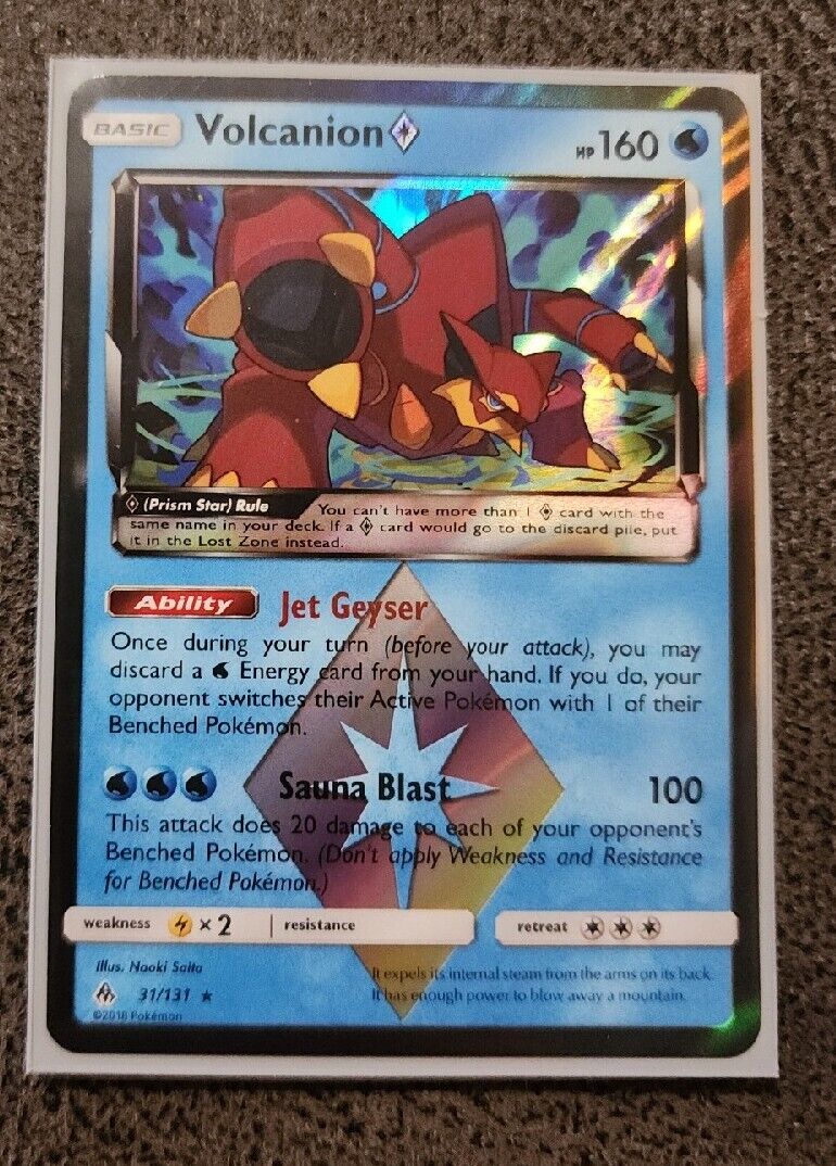  Volcanion Prism Star - 31/131 - Holo Rare - Forbidden Light :  Toys & Games