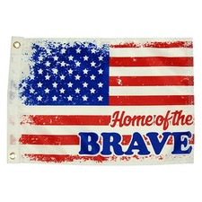 Taylor Made 1621 12" x 18" Nylon "Home of the Brave" Military Flag