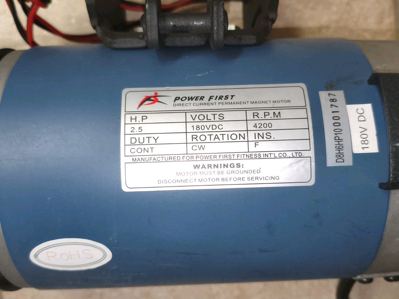 Motore Elettrico VDC 2,5 Hp per Tapis Roulant Power First foto 2