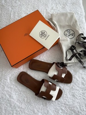 HERMES ORAN SANDAL 38 