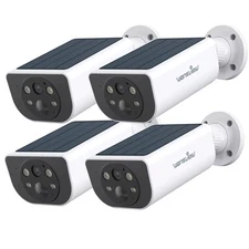 4 Pack Wansview Solar Wireless Security IP Camera Outdoor Battery Home WIFI 3MP