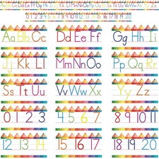 Alphabet for Classroom Wall - 15 PCS Crayon ABC Manuscript Alphabet Line for ...