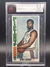 1976 TOPPS #10 BOB LANIER PISTONS HOF