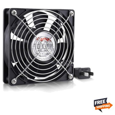 Durable Plastic 120mm Cooling Fan - Efficient, Quiet Operation for DIY Projects