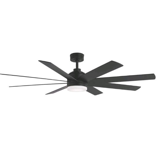 Home Decorators Celene 62 in Indoor/Outdoor Matte Black DC Motor Ceiling Fan