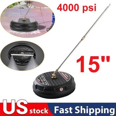 #ad #ad 15quot; Pressure Washer Surface Cleaner Power Washer Attachment with Extension Wands $39.98
