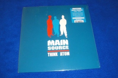 Main Source THINK/ATOM Blue Vinyl 7  Single SEALED/Large Professor/Hype Sticker