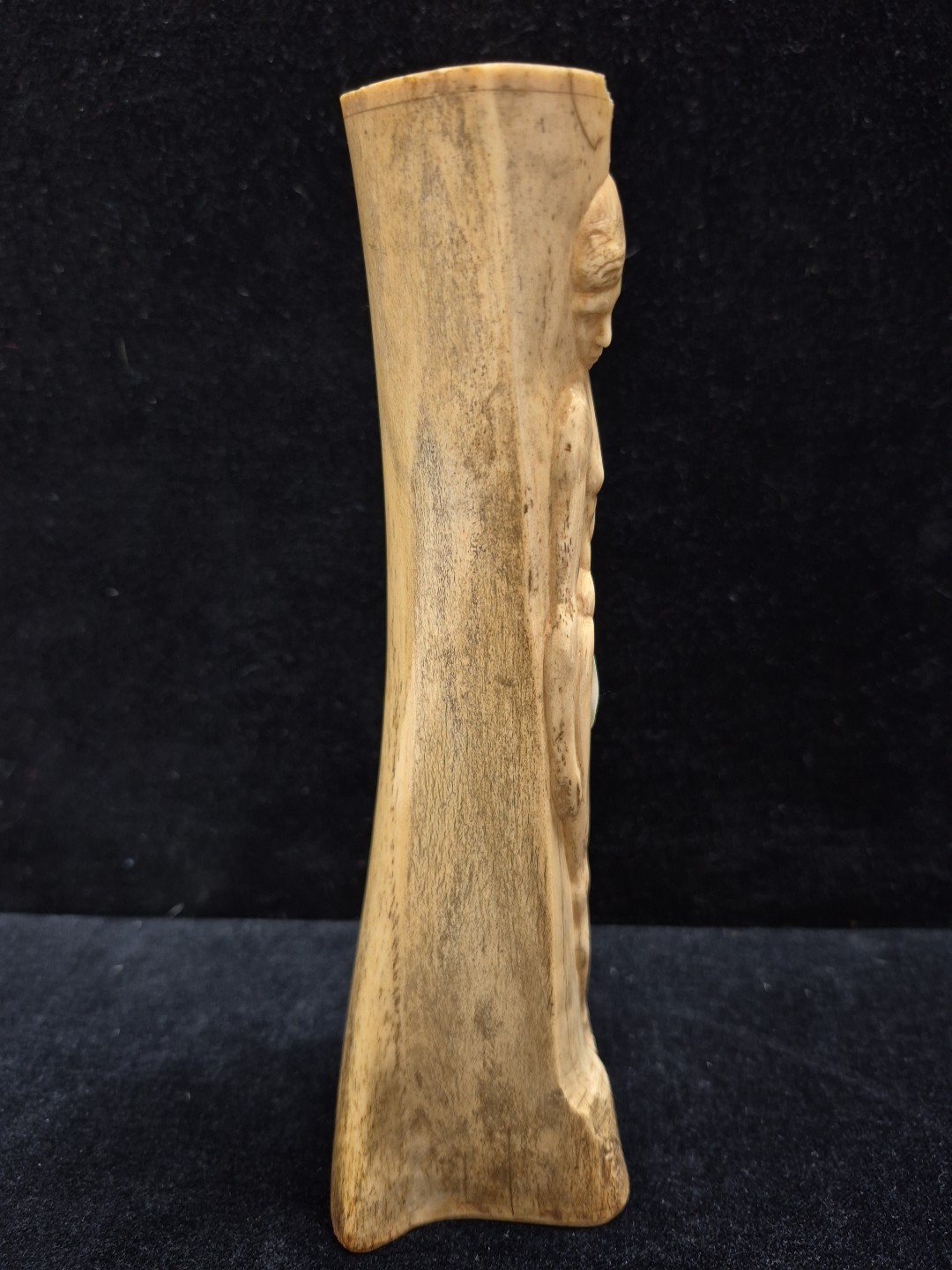 Unique 1916 WWI Fritz Lasar Bone Scrimshaw Trench Art POW