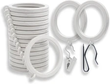 BlastHome® Luxury Curtain Rings – Premium Metal with Quiet, Smooth Nylon