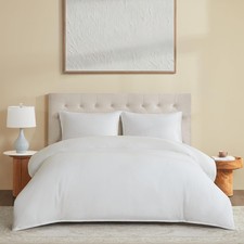 DAPU 100 Linen Duvet Cover Set - Pure Natural French Flax Linen with Multiple