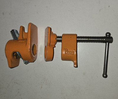 Vintage Pony Model #52 Adjustable Clamp for 1/2'' Pipe Fixture Set Made in USA