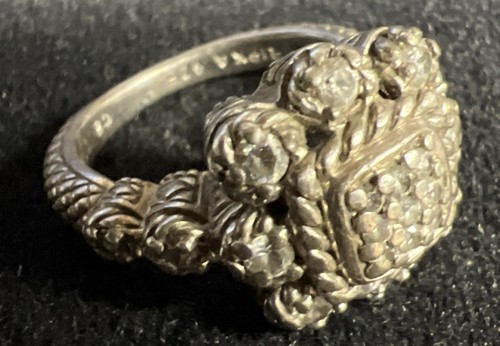 Sterling Silver Ring 925 Cubic Zirconia Judith Ripka  Size 8
