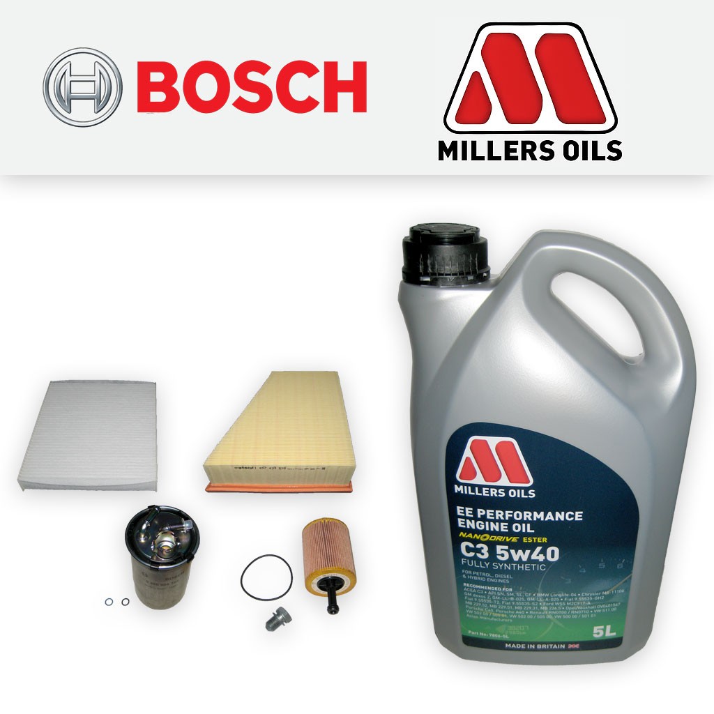 SERVICE KIT SEAT IBIZA (6L) 1.4 TDI BNM OIL AIR FUEL CABIN FILTER +OIL 2005-2009