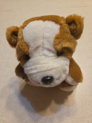 Preferred Plush Bulldog Puppy Dog Brown White Stuffed Animal 6''