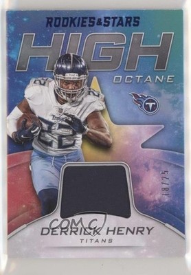 2019 Rookies & Stars High Octane Memorabilia Prime 18/25 Derrick Henry 2b2
