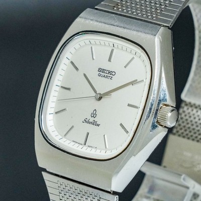Vintage 1982 SEIKO Silver Wave 6030-5310 White Dial Square NEW