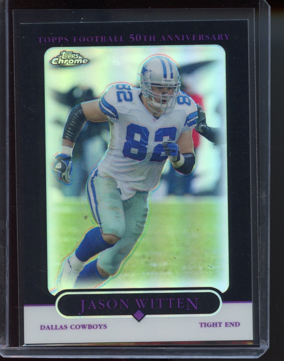 2005 TOPPS CHROME JASON WITTEN #16 BLACK REFRACTOR #013/100  RARE!