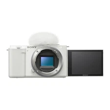 Sony Alpha ZV-E10 APS-C Interchangeable Lens Mirrorless Vlog Camera Body (White)