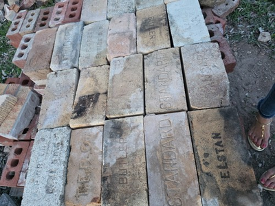 #ad ANTIQUE RARE AP GREEN 2 SPLIT FIREBRICK and others available please message $25.00