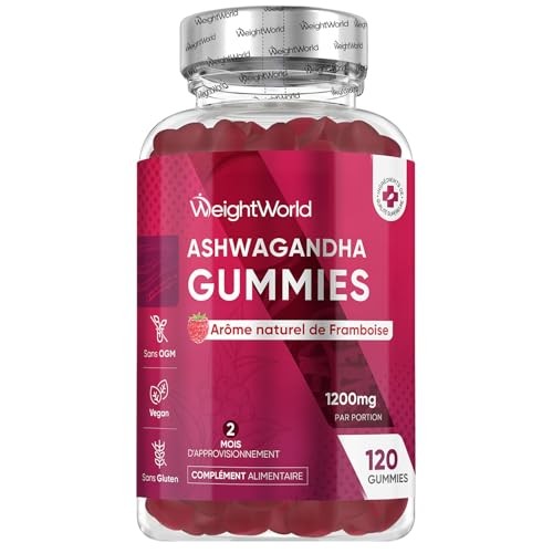 Gommes Ashwagandha 1200mg pour calmer l'anxiété et stopper les insomnies quotidiennes