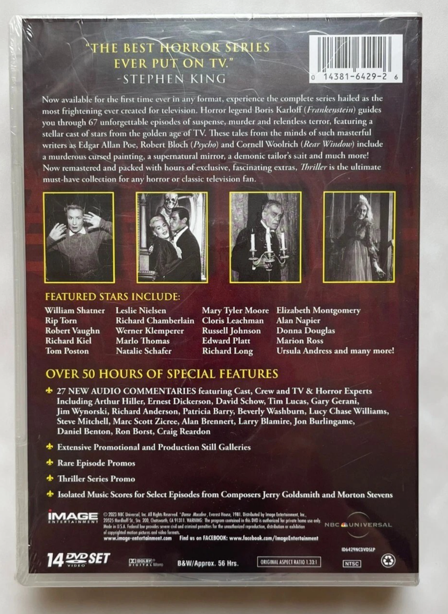 Thriller The Complete Series(DVD,2010,14-Disc Set,Seasons 1-2)New