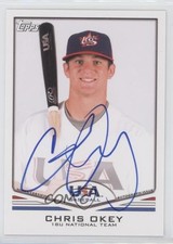 2011 Topps USA Baseball Team Auto Chris Okey #USA-A59 Auto nd3