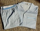 Coach Pajama Set Large Blue Pinstripe Long Sleeve Men’s Sz Large Longe Grandpa