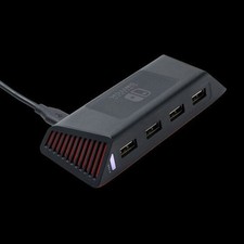 PowerA - 4-Port Hi-Speed USB Hub Black Nintendo Switch