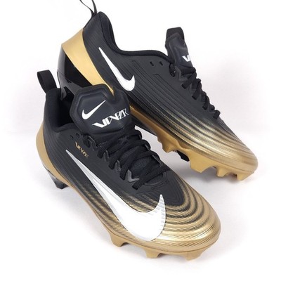 Nike Vapor‎ Speed 3 Black Gold Football Cleats FB3303-003 Men\'s Size 11.5 NEW Black Gold white Men main image 2