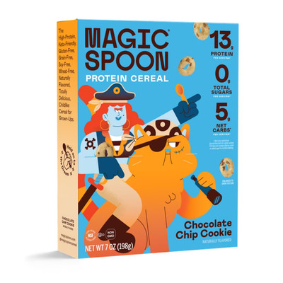 Magic Spoon Chocolate Chip Cookie Grain-Free Cereal, 7oz Box