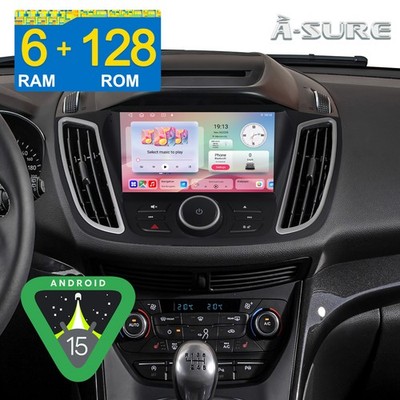 6+128GB Autoradio Android 15 Carplay Für Ford Kuga 12-18 Escape C-Max BT SWC RDS