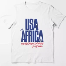 USA For Africa We Are The World T shirt - Premium Quality