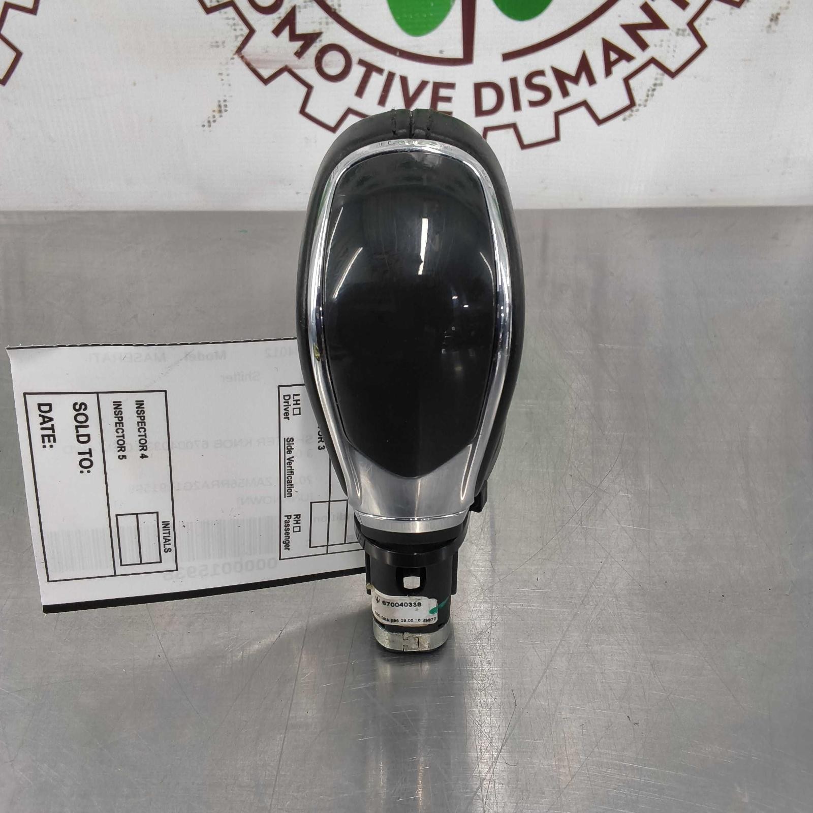 Maserati Quattroporte S Q4 2016 Shift knob P/N 670040338