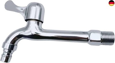 MAGIC SELECT Wasserhahn Garten, Edelstahl, Grau, 1 Loch, 2 Griffe, Pull-down,