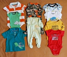 Carter's, Circo, Garanimals, Etc Infant Boys Clothing Lot of 10 Sizes NB-6m B297