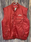 Vintage 1980s Coca Cola Waterproof Winter Vest Size L Official Red Coke CIA
