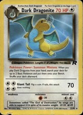 Dark Dragonite 22/82 Rare Team Rocket Pokemon Unlimited Damaged on eBay