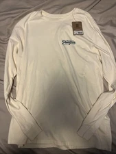 Patagonia Mens Long Sleeve Glider Organic Short Undyed Natural NWT 
