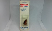 Vtg Bill Norman Quarter Bug Gold/Black 1 1/8" Ultra Light Crankbait Fishing Lure