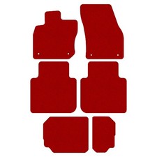 Fußmatten, Automatten für VW Tayron 2024-... 7per, Rot x14 Rand