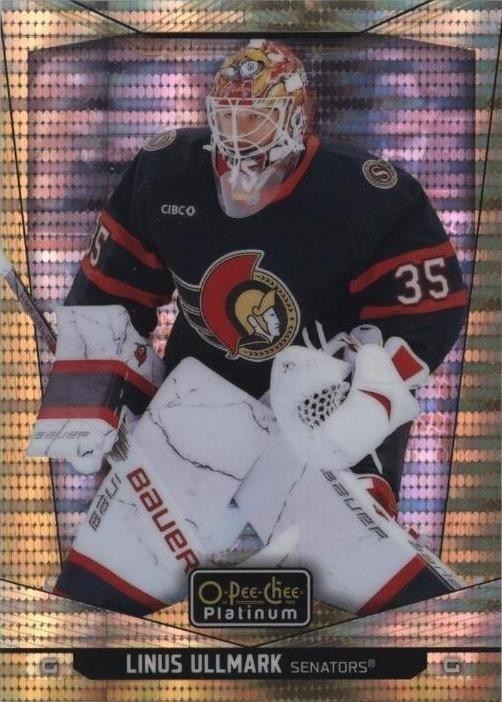 2024-25 O-Pee-Chee Platinum - Linus Ullmark #62 Seismic Gold /50 for ...